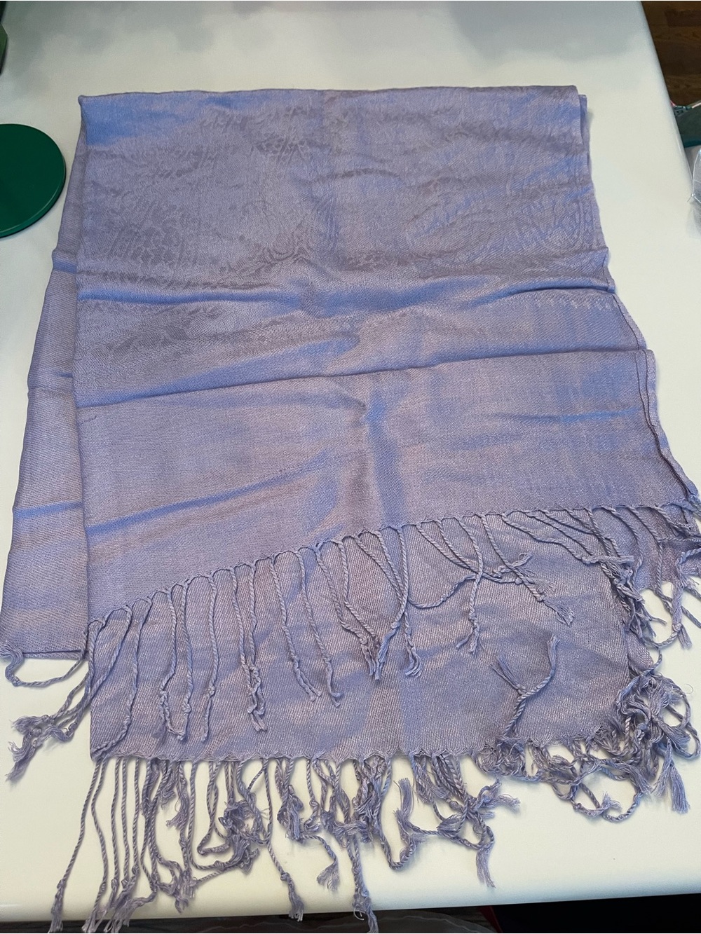 Lavender Fringed Women's Scarf - pashmina
